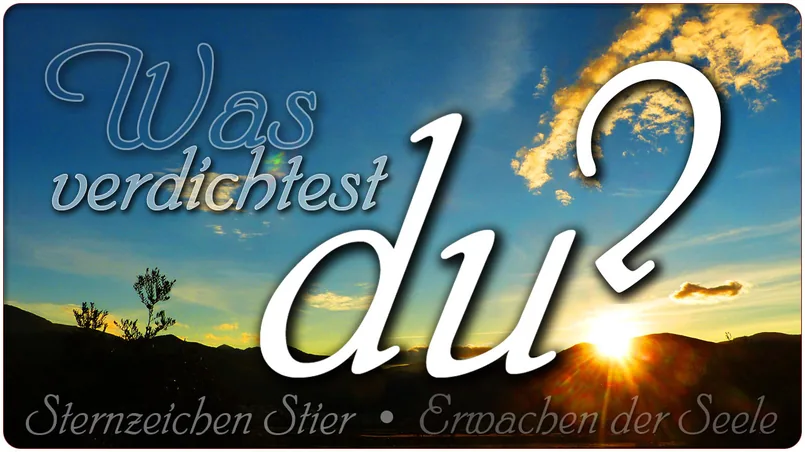 Was verdichtest Du?