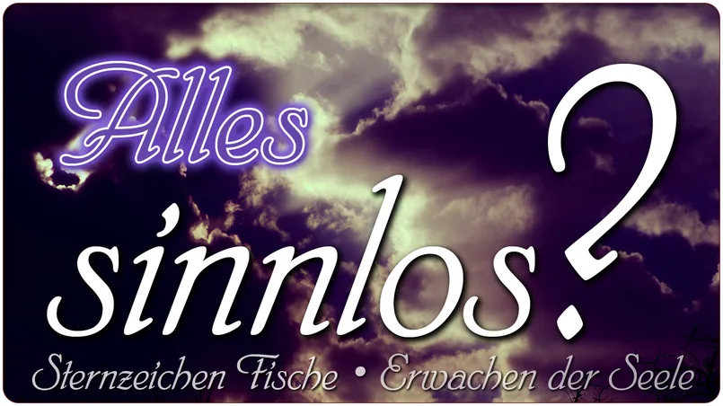 Alles sinnlos?